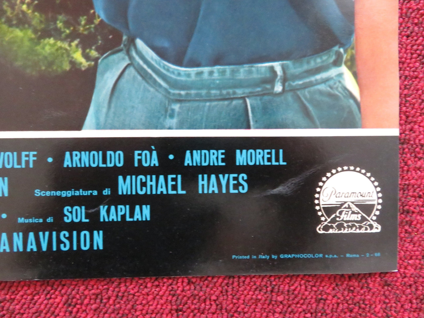 JUDITH - G ITALIAN FOTOBUSTA POSTER SOPHIA LOREN PETER FINCH 1966 Rendezvous Cinema Movie posters