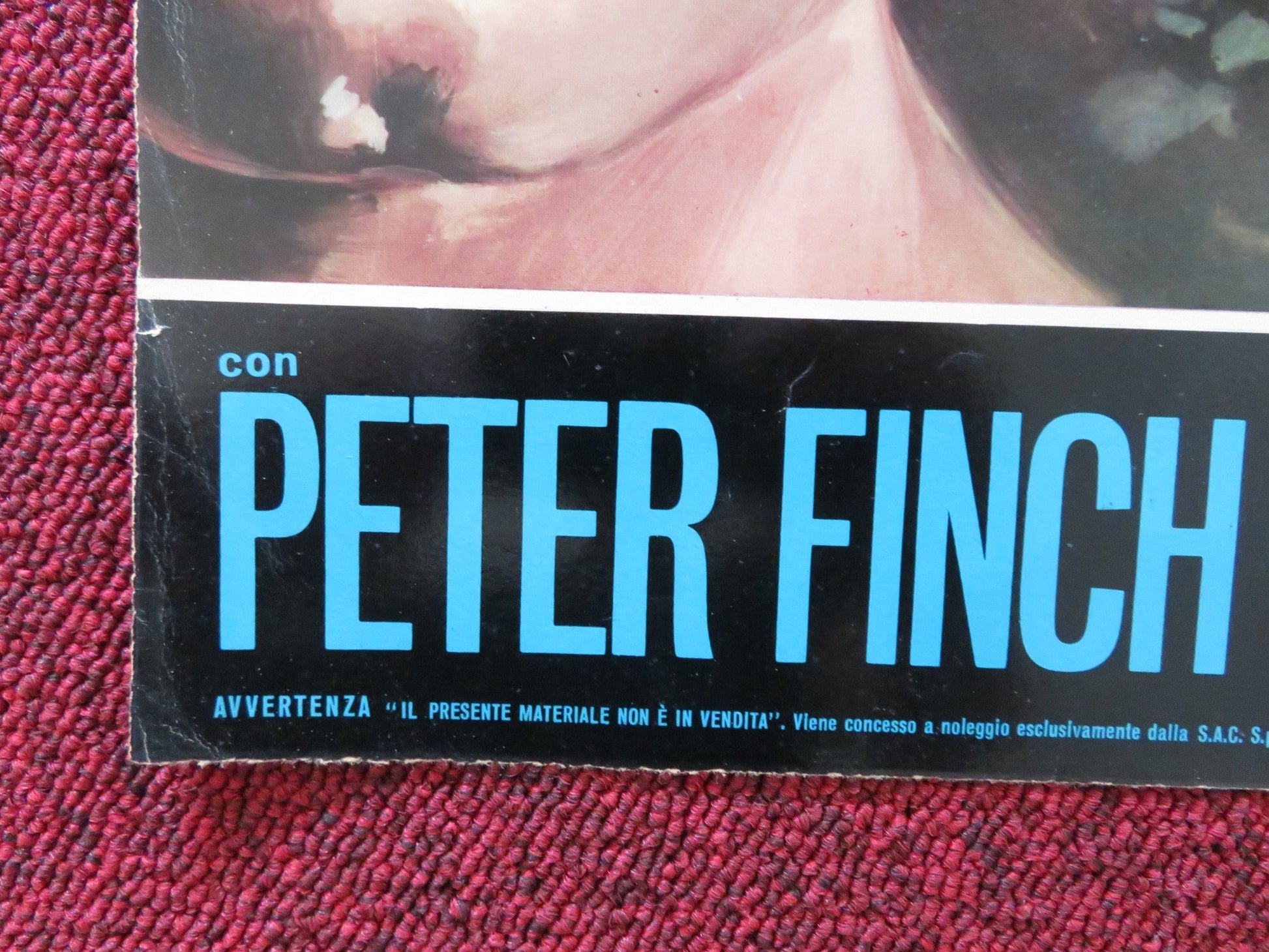 JUDITH - H ITALIAN FOTOBUSTA POSTER SOPHIA LOREN PETER FINCH 1966 Rendezvous Cinema Movie posters