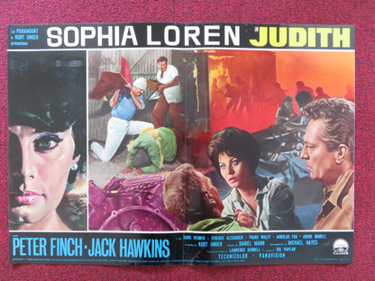 JUDITH - K ITALIAN FOTOBUSTA POSTER SOPHIA LOREN PETER FINCH 1966 Rendezvous Cinema Movie posters