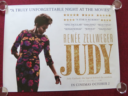 JUDY UK QUAD ROLLED POSTER RENEE ZELLWEGER JESSIE BUCKLEY 2019 Rendezvous Cinema Movie posters