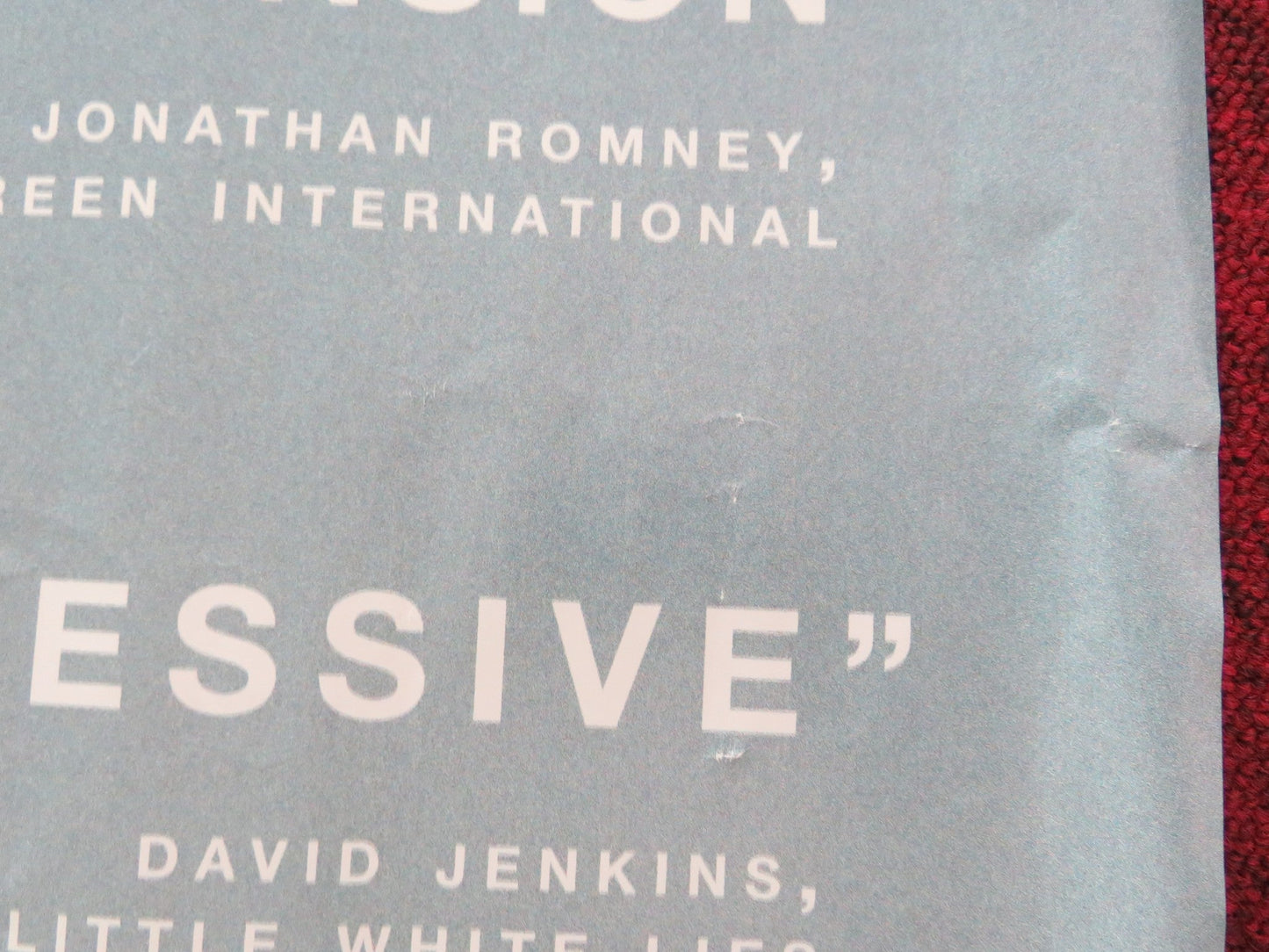 JULIE KEEPS QUIET UK QUAD ROLLED POSTER TESSA VAN DER BROECK GRACE BIOT 2024 Movie posters