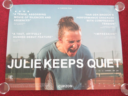 JULIE KEEPS QUIET UK QUAD ROLLED POSTER TESSA VAN DER BROECK GRACE BIOT 2024 Movie posters
