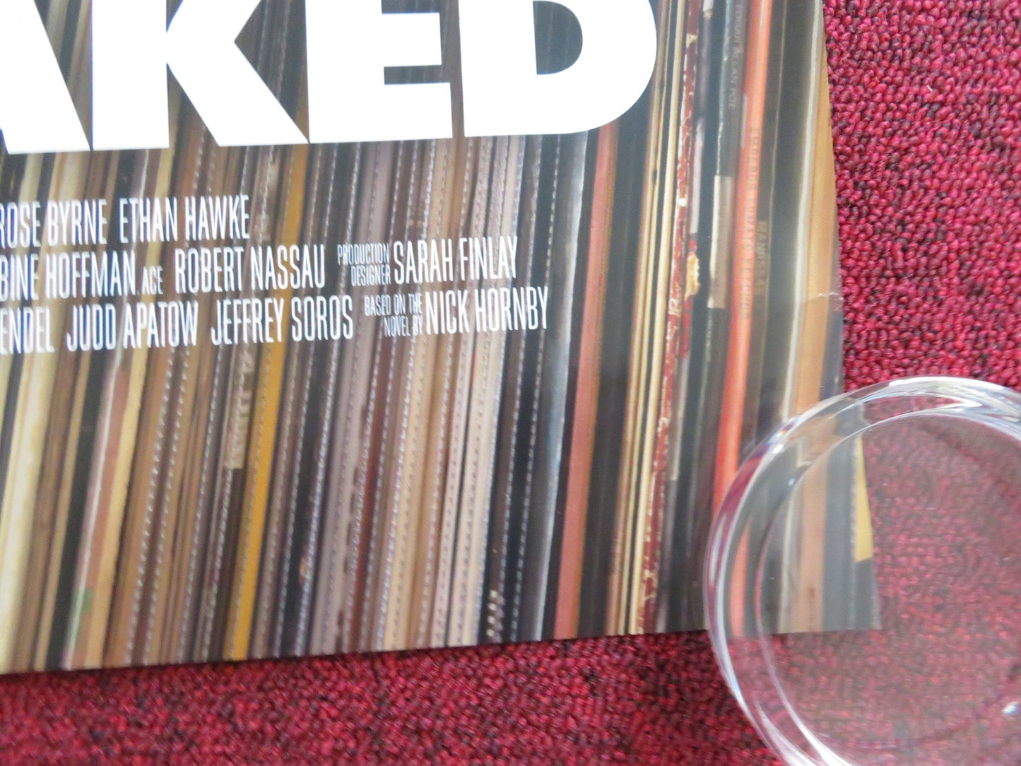 JULIET, NAKED UK QUAD ROLLED POSTER CHRIS O'DOWD ROSE BYRNE 2018 Rendezvous Cinema Movie posters