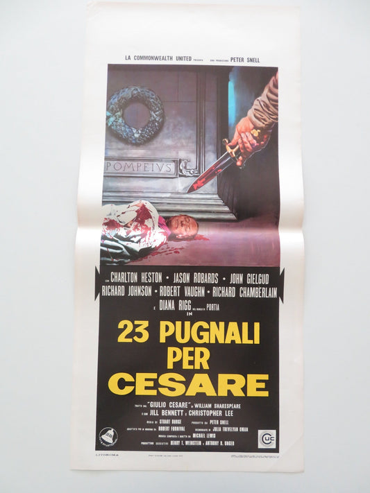 JULIUS CAESAR ITALIAN LOCANDINA POSTER CHARLTON HESTON JASON ROBARDS 1971 Movie posters