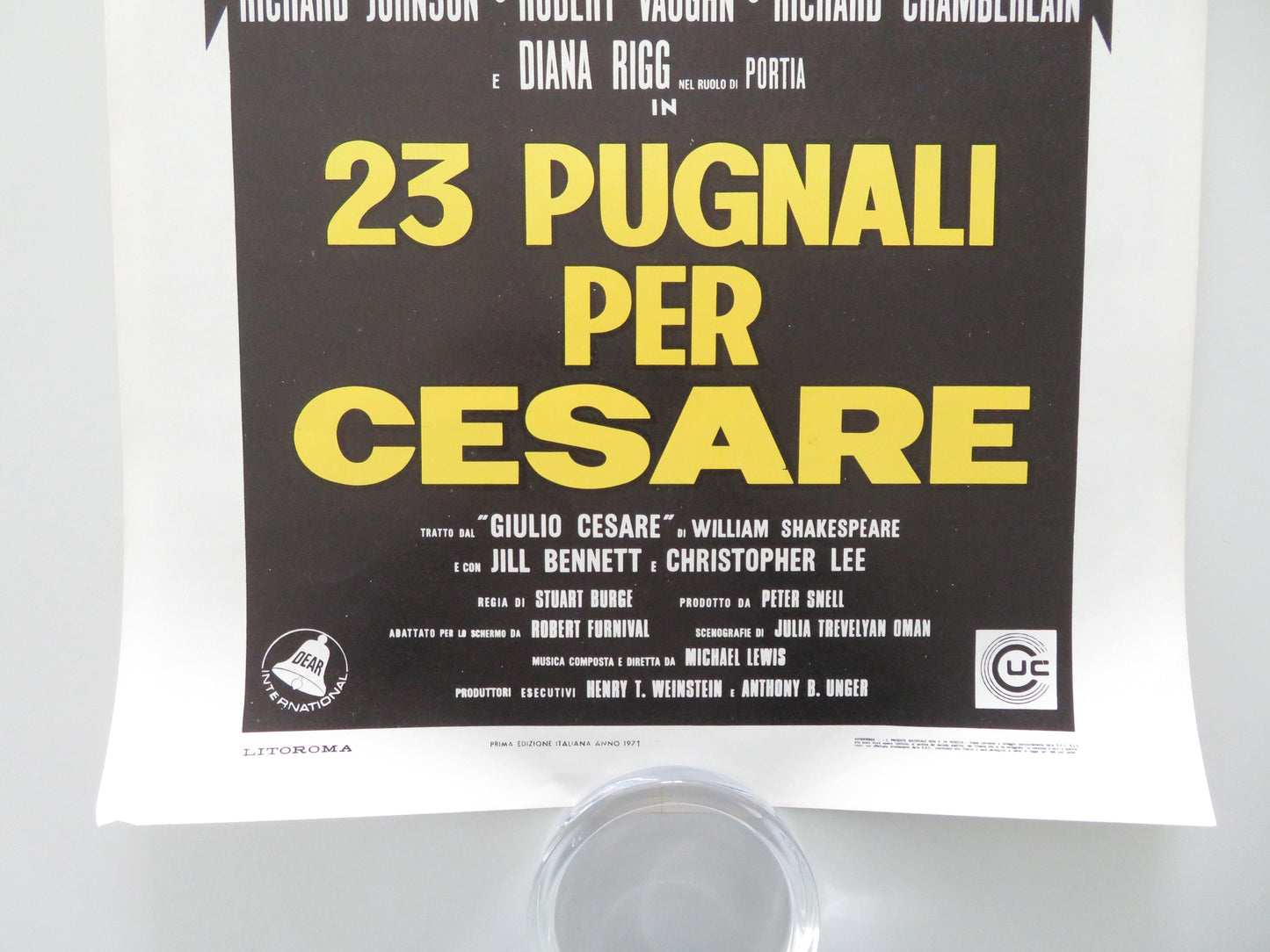 Julius Caesar Italian Locandina Poster Charlton Heston John Gielgud 1971 Movie posters