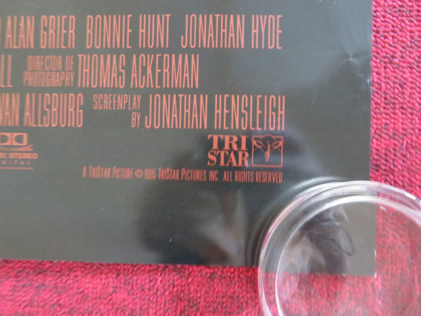 JUMANJI US ONE SHEET ROLLED POSTER ROBIN WILLIAMS KIRSTEN DUNST 1995 Rendezvous Cinema Movie posters