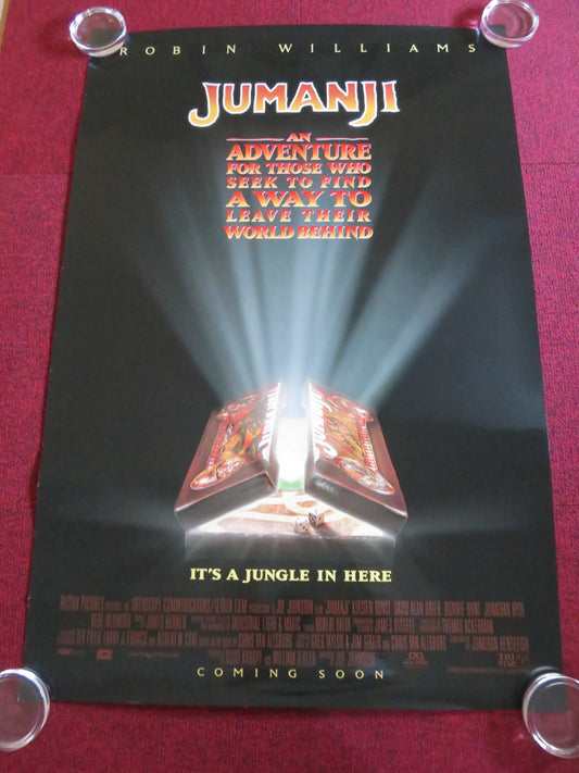 JUMANJI US ONE SHEET ROLLED POSTER ROBIN WILLIAMS KIRSTEN DUNST 1995 Rendezvous Cinema Movie posters