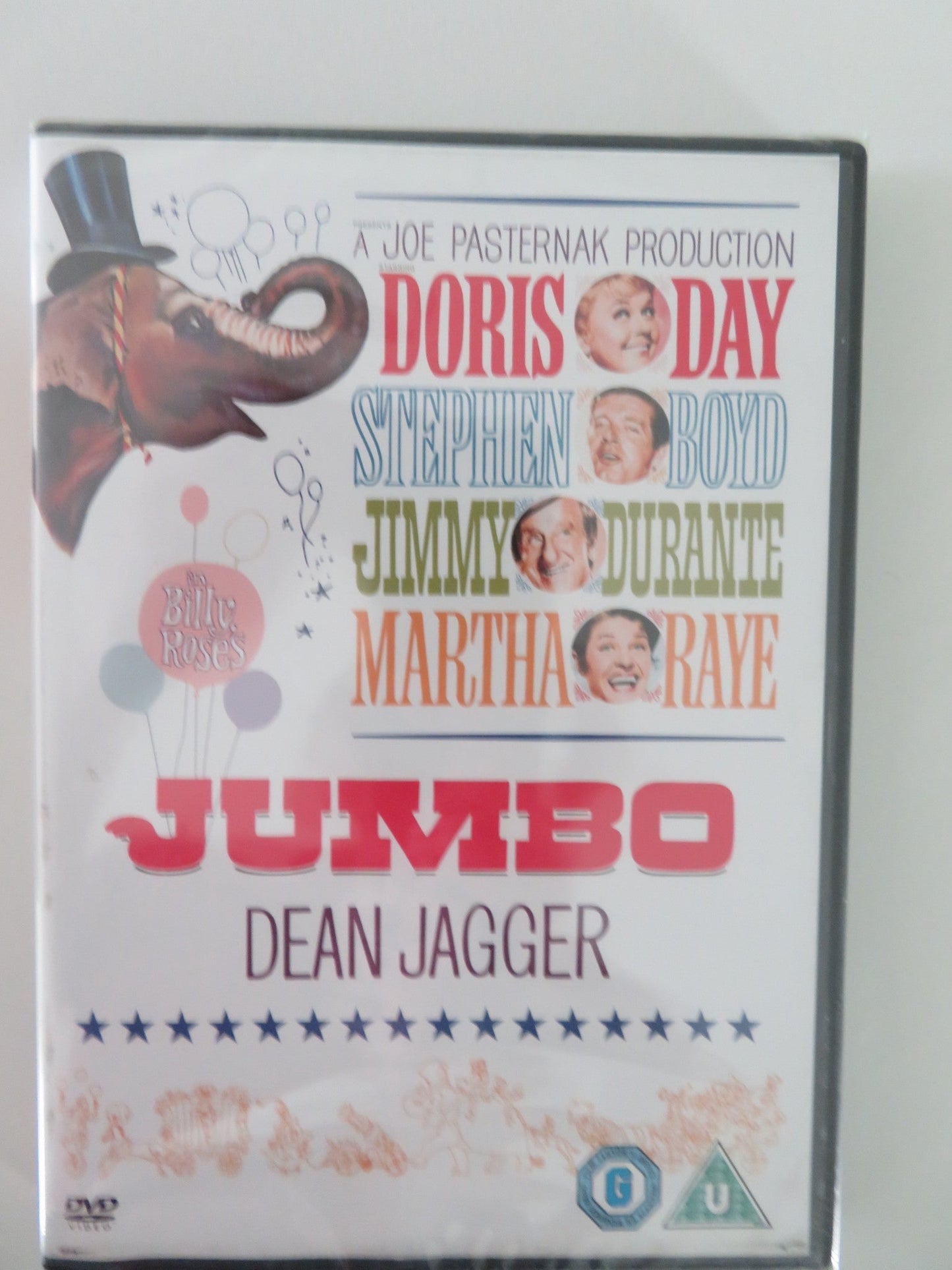 JUMBO (DVD) DORIS DAY STEPHEN BOYD 1962 REGION 2 Movie posters