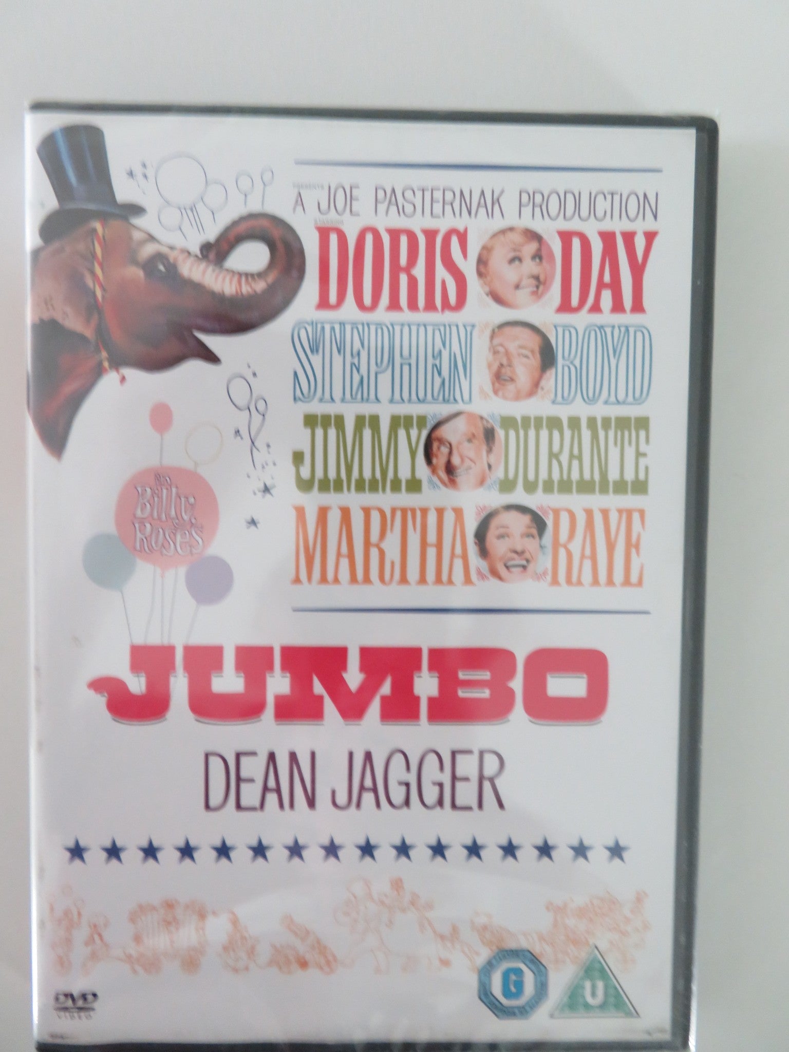 JUMBO (DVD) DORIS DAY STEPHEN BOYD 1962 REGION 2 Movie posters