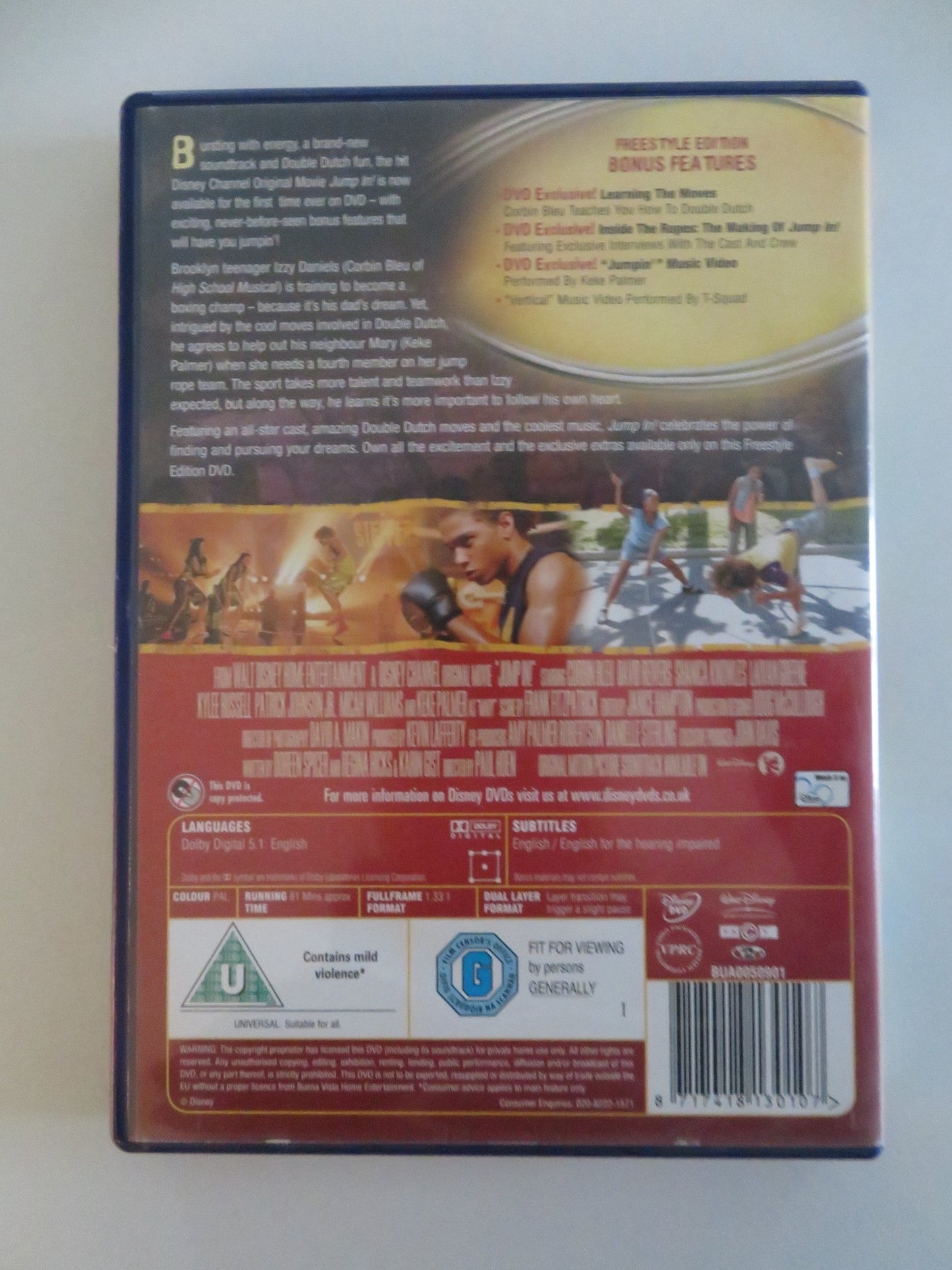 JUMP IN! FREESTYLE EDITION (DVD) DISNEY CORBIN BLEU KEKE PALMER 2007 REGION 2 Movie posters