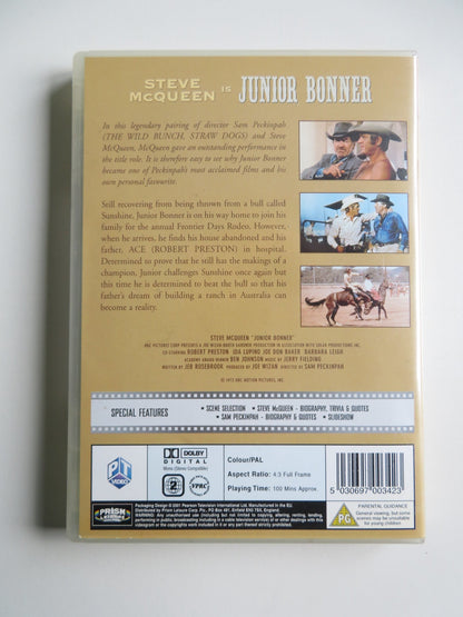 JUNIOR BONNER (DVD) STEVE MCQUEEN ROBERT PRESTON 1972 REGION 2 - Rendezvous Cinema