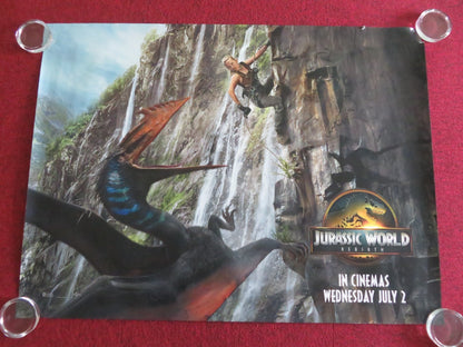 JURASSIC WORLD: REBIRTH - A UK QUAD ROLLED POSTER SCARLETT JOHANSSON 2025 Movie posters