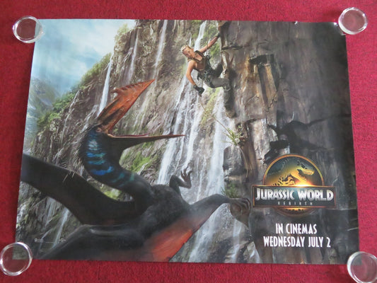 JURASSIC WORLD: REBIRTH - A UK QUAD ROLLED POSTER SCARLETT JOHANSSON 2025 Movie posters