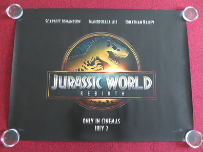 JURASSIC WORLD: REBIRTH - B UK QUAD ROLLED POSTER SCARLETT JOHANSSON 2025 Movie posters