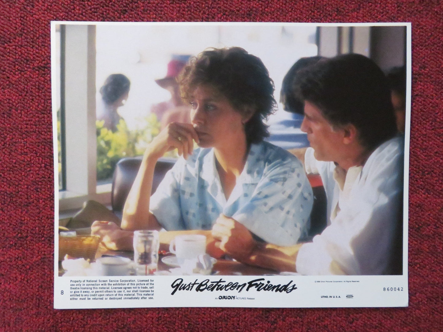JUST BETWEEN FRIENDS - 8 LOBBY CARD MARY TYLER MOORE 1986 Rendezvous Cinema Movie posters