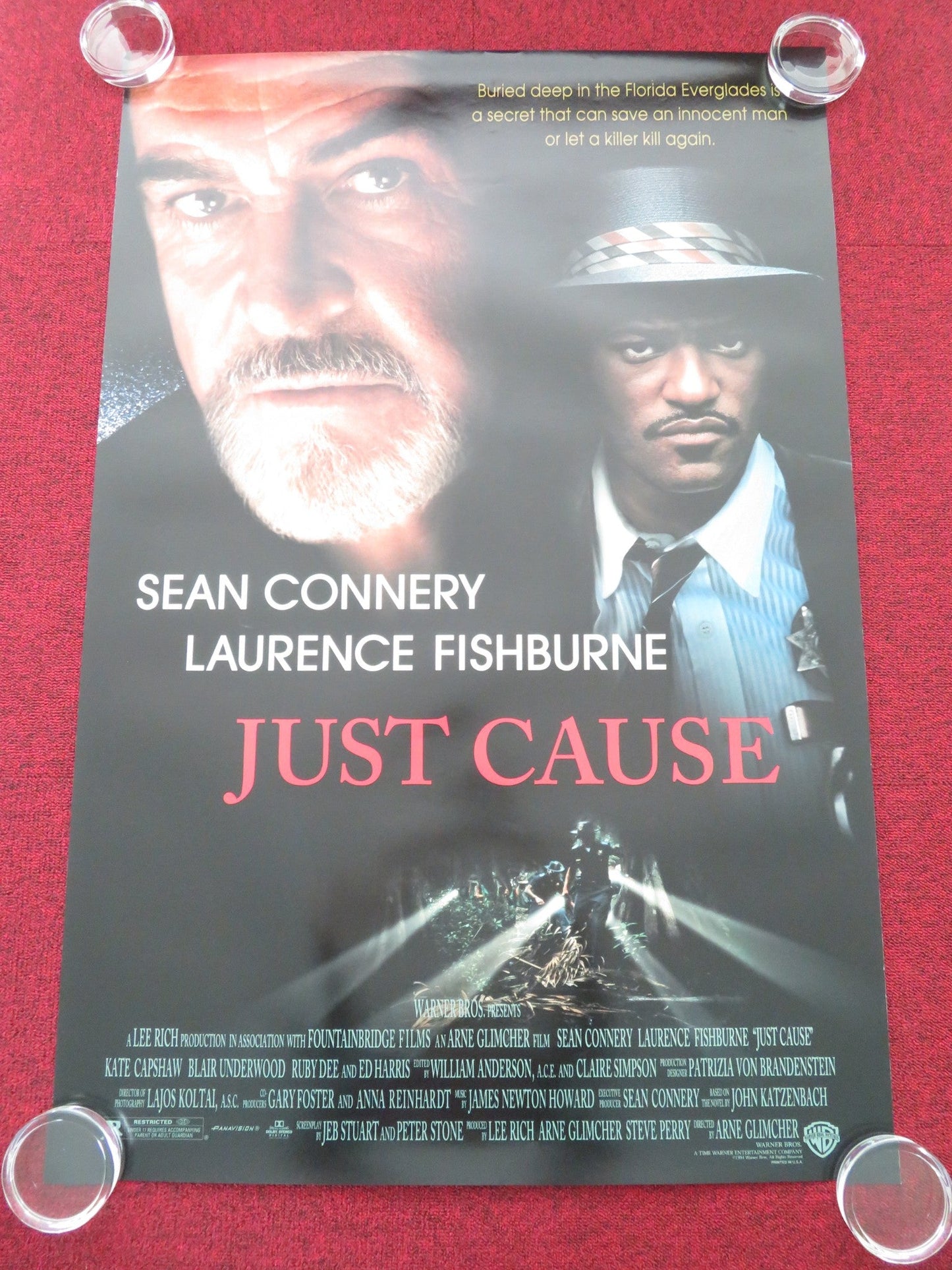 Just Cause US One Sheet Rolled Poster Sean Connery Laurence Fishburne 1995 Movie posters