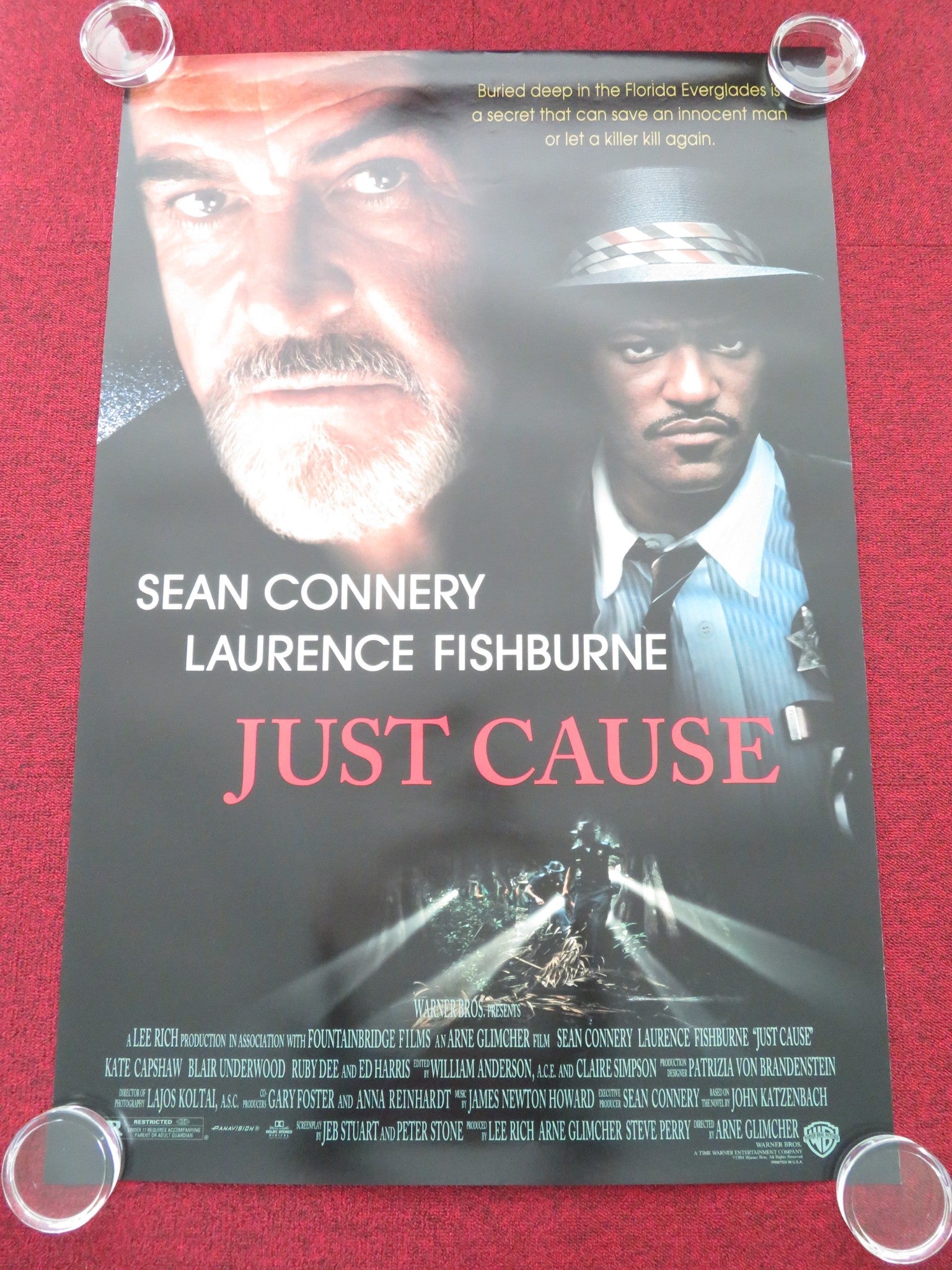 Just Cause US One Sheet Rolled Poster Sean Connery Laurence Fishburne 1995 Movie posters