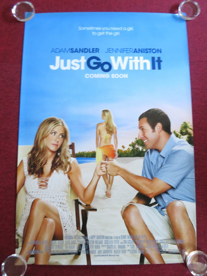JUST GO WITH IT US ONE SHEET ROLLED POSTER ADAM SANDLER JENNIFER ANISTON 2011 Rendezvous Cinema Movie posters