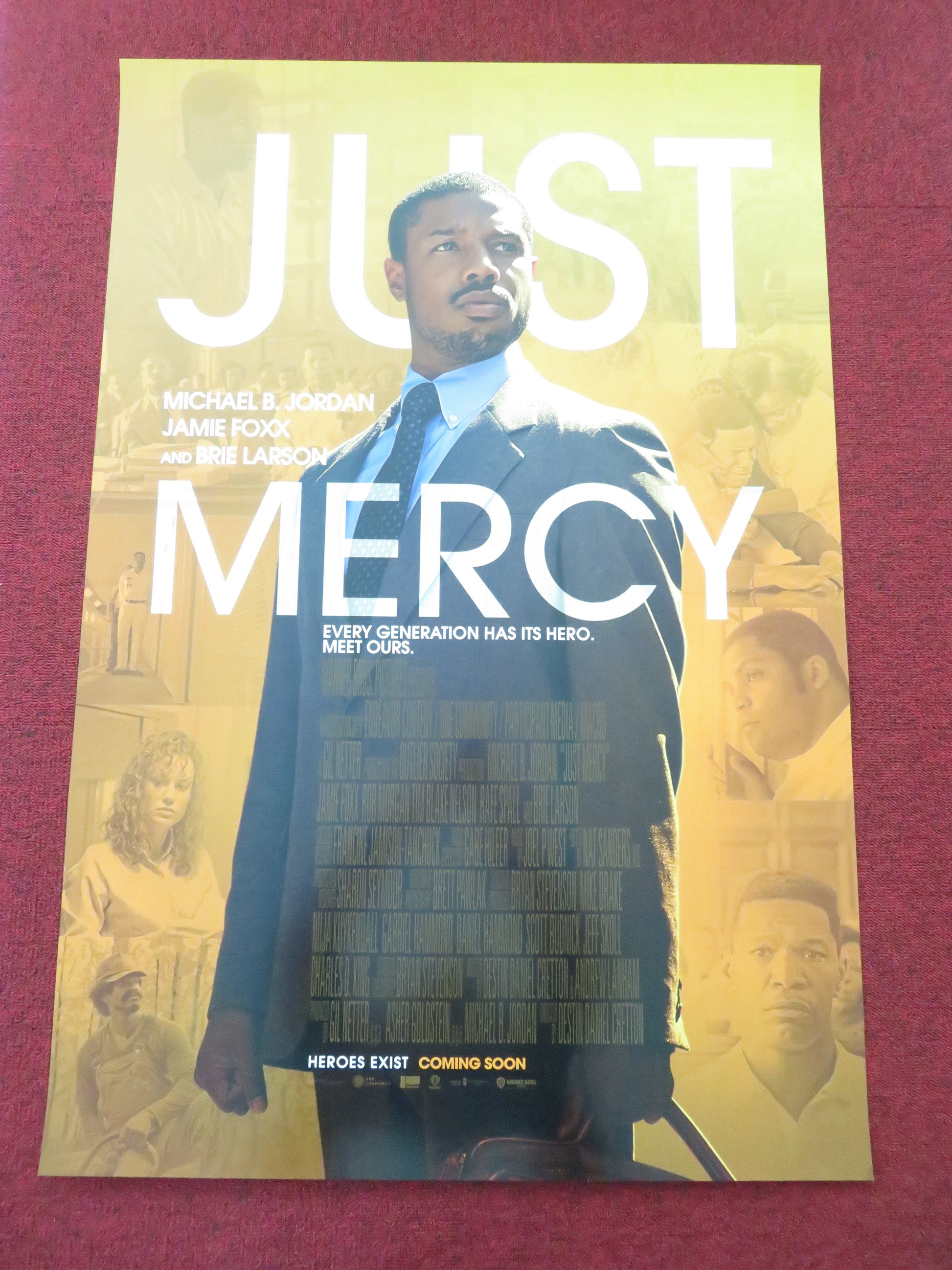 Just Mercy US One Sheet Rolled Poster Jamie Foxx Brie Larson 2019 Movie posters