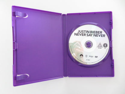 JUSTIN BIEBER: NEVER SAY NEVER (DVD) JUSTIN BIEBER BOYZ II MEN 2011 REGION 2 Movie posters