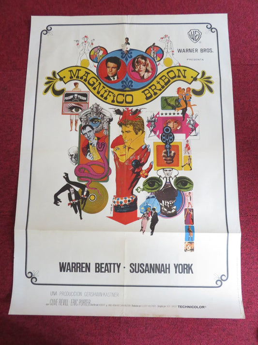 KALEIDOSCOPE SPANISH POSTER ROLLED WARREN BEATTY SUSANNAH YORK 1966 Rendezvous Cinema Movie posters