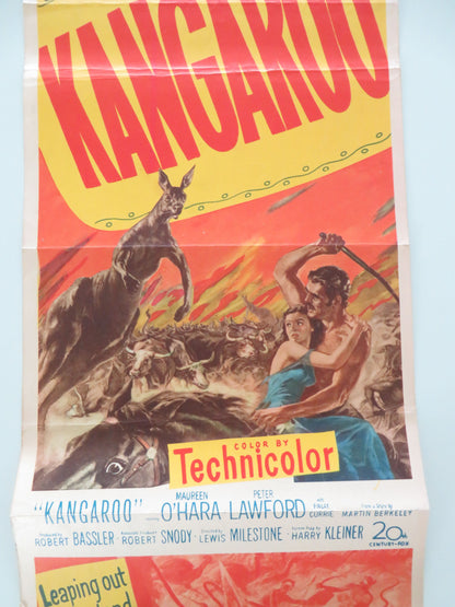 Kangaroo US Insert Poster Maureen O'Hara Peter Lawford 1951 Movie posters