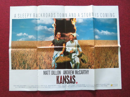 KANSAS UK QUAD POSTER FOLDED MATT DILLON ANDREW MCCARTHY 1988 - Rendezvous Cinema