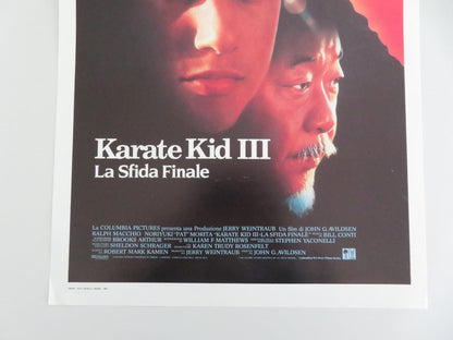 Karate Kid III Italian Locandina Poster Ralph Macchio Pat Morita 1989 Movie posters