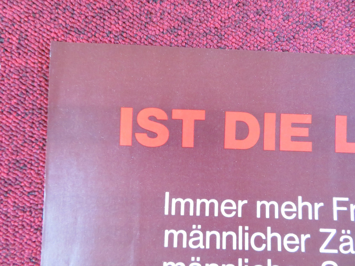 KARLA GERMAN A1 POSTER FOLDED SUZAN THOMAS BETTY WHITMAN 1971 Rendezvous Cinema Movie posters