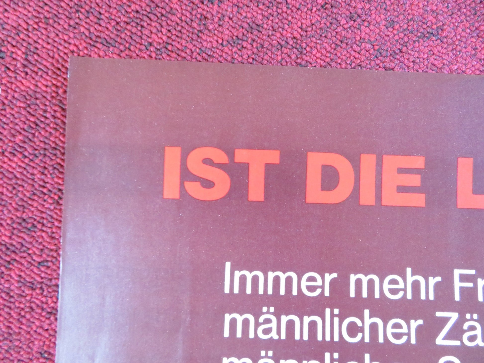 KARLA GERMAN A1 POSTER FOLDED SUZAN THOMAS BETTY WHITMAN 1971 Rendezvous Cinema Movie posters