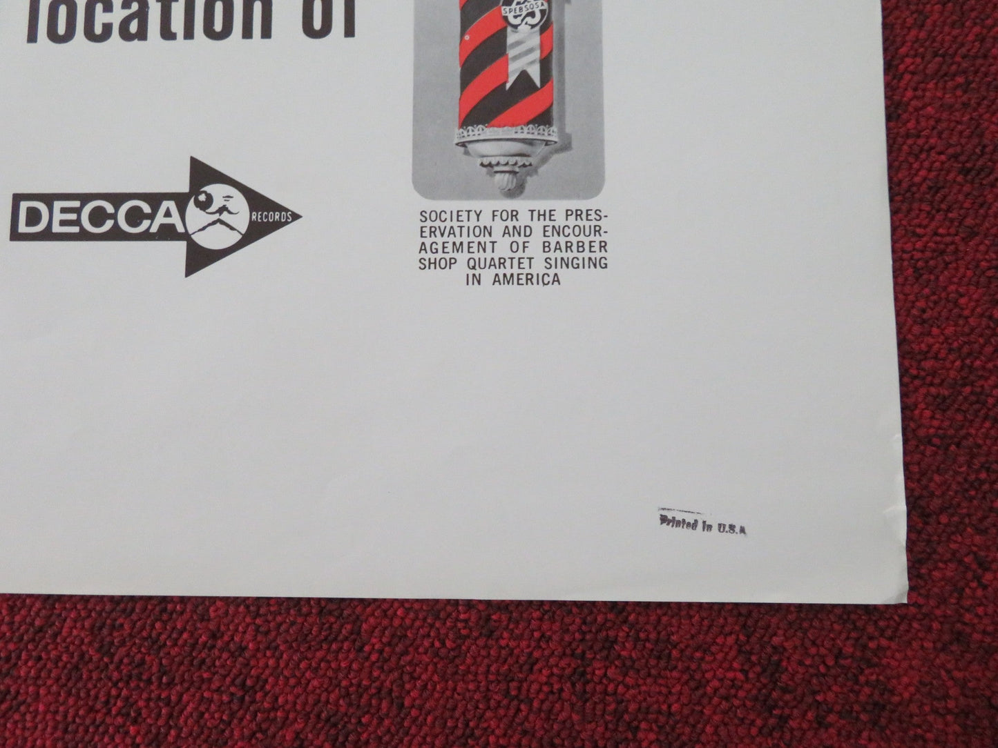 KEEP AMERICA SINGING FOLDED US ONE SHEET POSTER 1964 Movie posters
