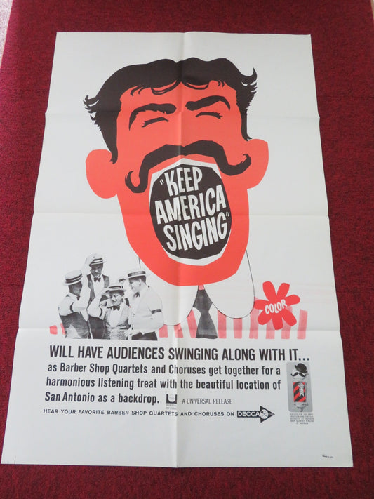 KEEP AMERICA SINGING FOLDED US ONE SHEET POSTER 1964 Movie posters