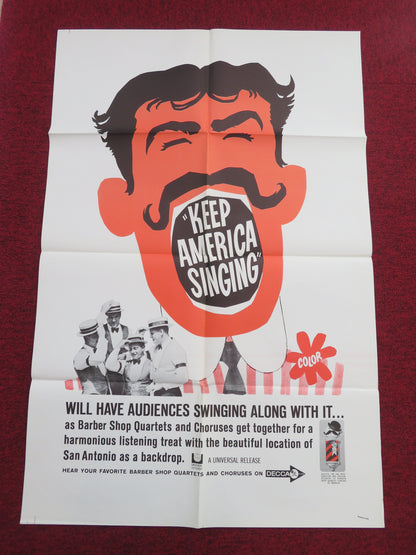 Keep America Singing Folded US One Sheet Poster 1964 Movie posters