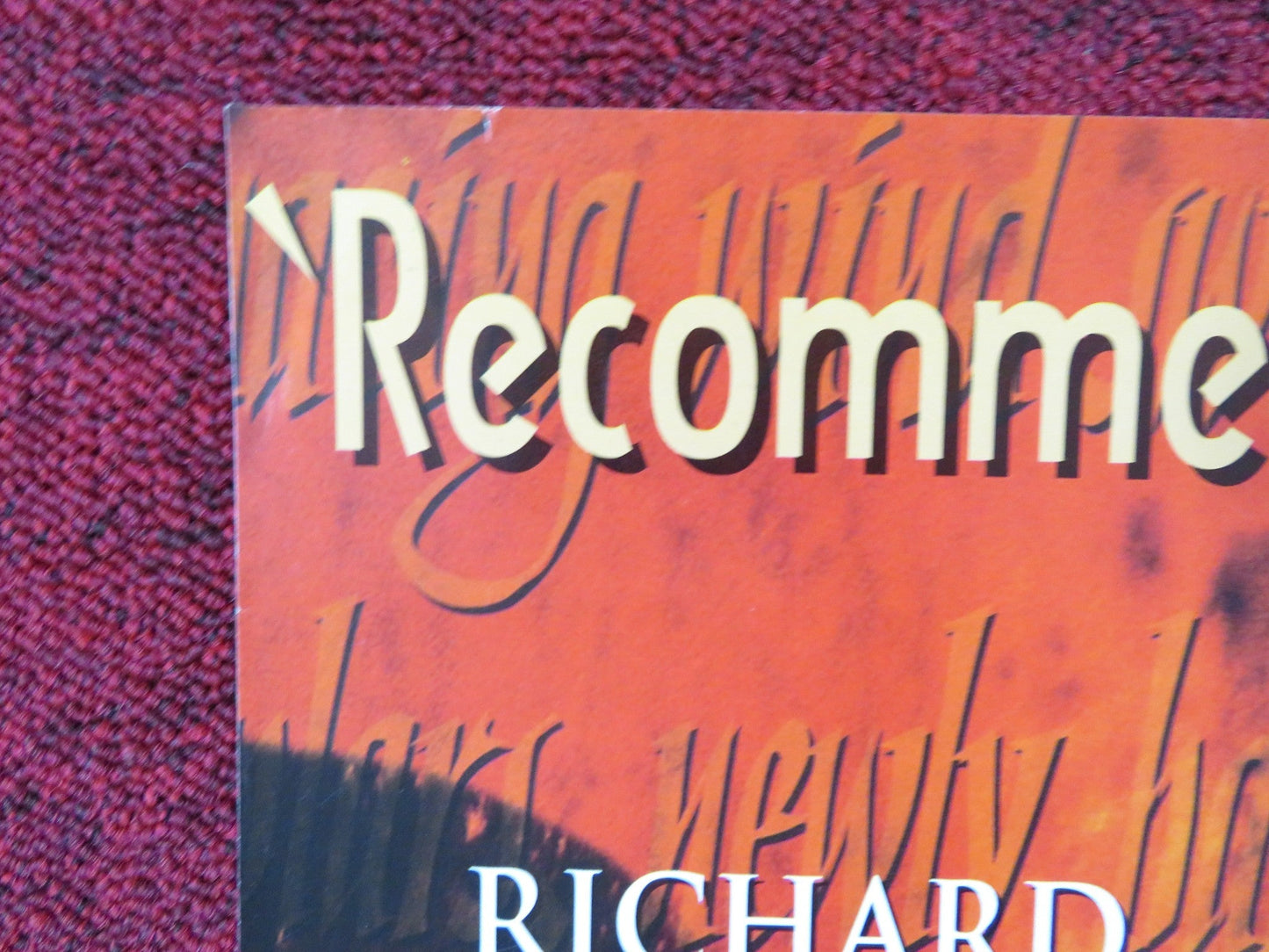 KEEP THE ASPIDISTRA FLYING VHS VIDEO POSTER R.GRANT HELENA BONHAM CARTER 1997 Rendezvous Cinema Movie posters