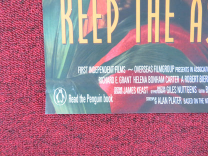 KEEP THE ASPIDISTRA FLYING VHS VIDEO POSTER R.GRANT HELENA BONHAM CARTER 1997 Rendezvous Cinema Movie posters