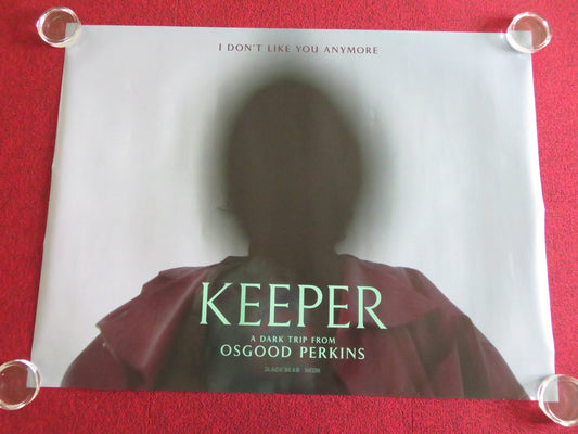 KEEPER UK QUAD ROLLED POSTER TATIANA MASLANY ROSSIF SUTHERLAND 2025 Movie posters