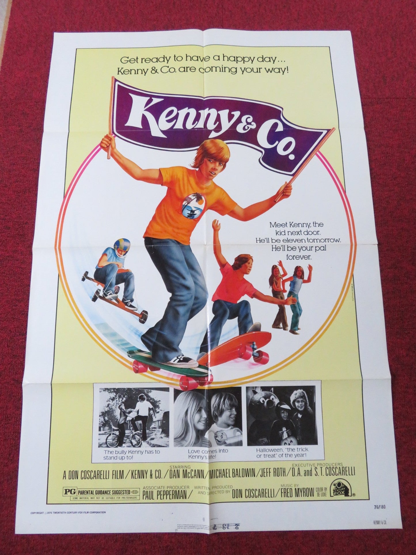 KENNY & CO FOLDED US ONE SHEET POSTER DAN MCCANN MICHAEL BALDWIN 1976 Rendezvous Cinema Movie posters