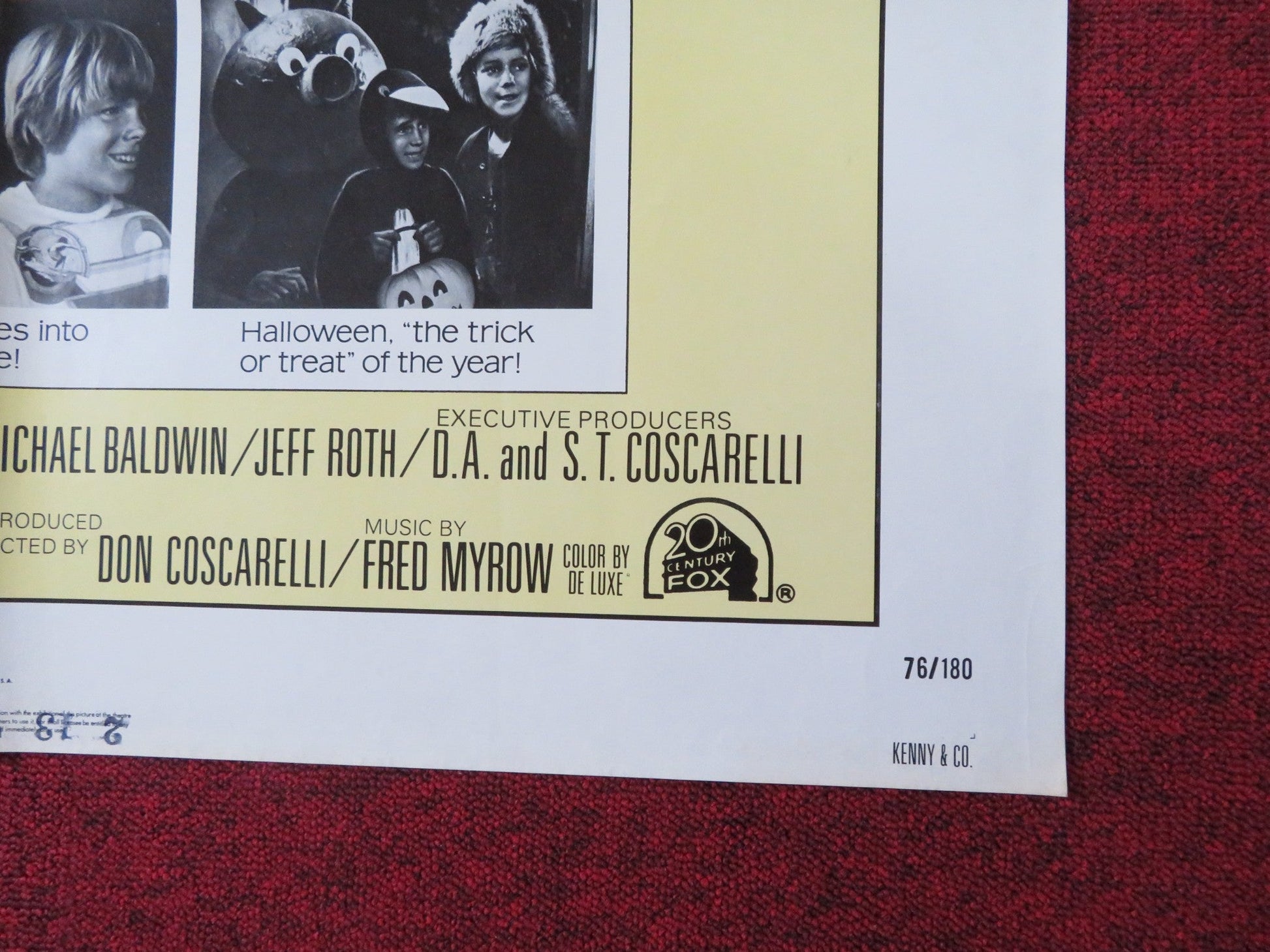 KENNY & CO FOLDED US ONE SHEET POSTER DAN MCCANN MICHAEL BALDWIN 1976 Rendezvous Cinema Movie posters