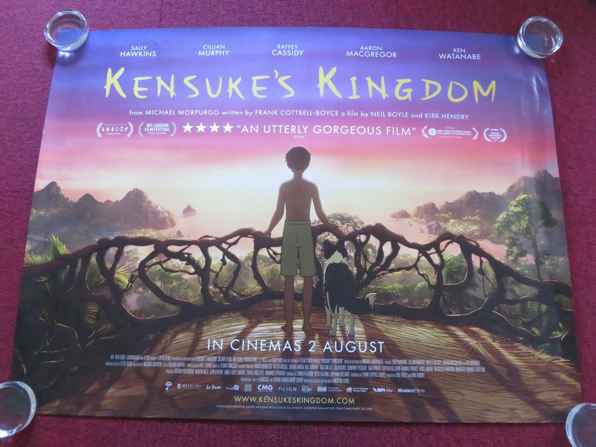 KENSUKE'S KINGDOM UK QUAD ROLLED POSTER CILLIAN MURPHY SALLY HAWKINS 2023 Rendezvous Cinema Movie posters