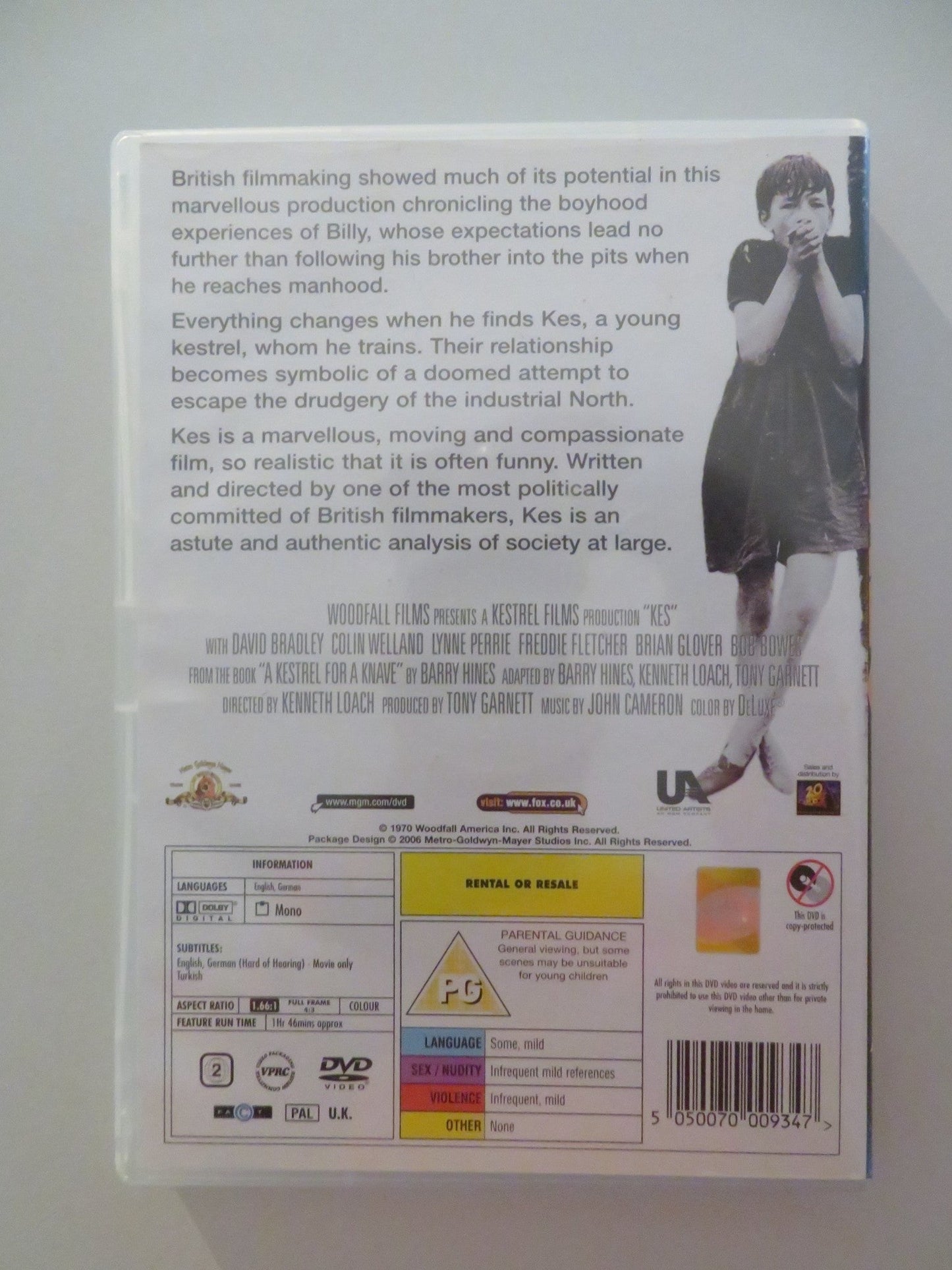 KES (DVD) DAVID BRADLEY FREDDIE FLETCHER 1969 REGION 2 Movie posters