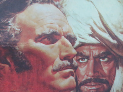 KHARTOUM SPANISH POSTER ROLLED CHARLTON HESTON LAURENCE OLIVIER 1974 Movie posters