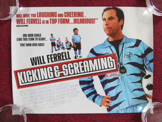 KICKING AND SCREAMING UK MINI QUAD POSTER WILL FERRELL ROBERT DUVALL 2005 Rendezvous Cinema Movie posters
