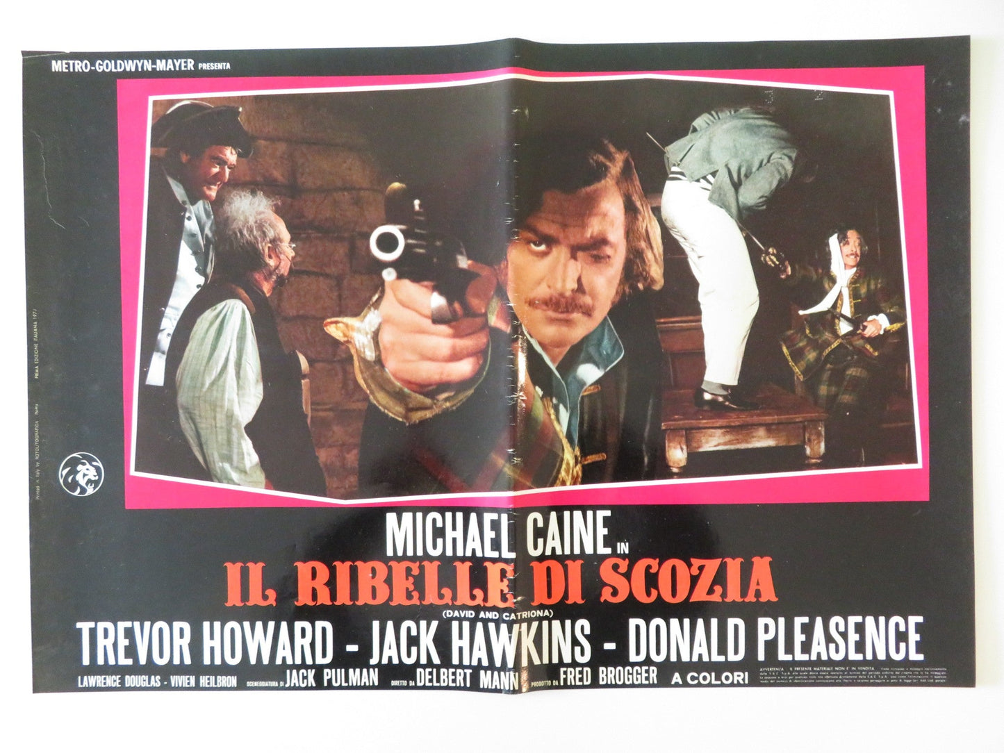 KIDNAPPED - E ITALIAN FOTOBUSTA POSTER MICHAEL CAINE DONALD PLEASENCE 1971 Rendezvous Cinema Movie posters