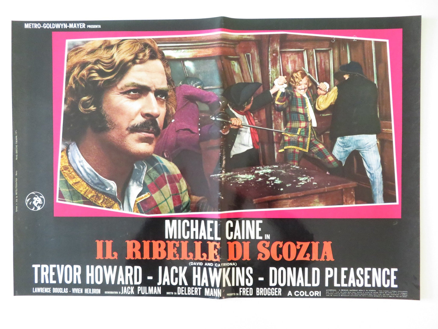 KIDNAPPED - G ITALIAN FOTOBUSTA POSTER MICHAEL CAINE DONALD PLEASENCE 1971 Rendezvous Cinema Movie posters