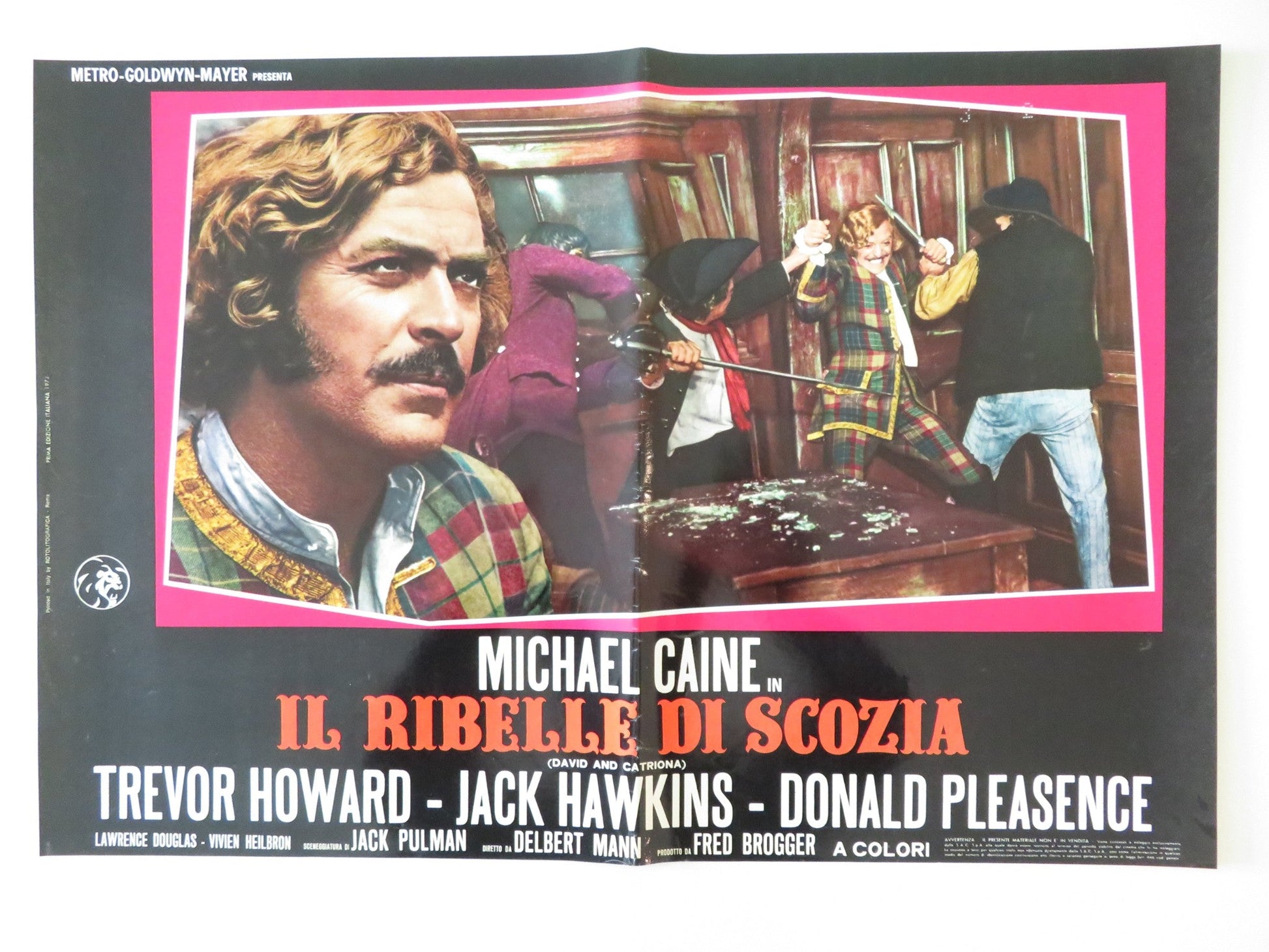 KIDNAPPED - G ITALIAN FOTOBUSTA POSTER MICHAEL CAINE DONALD PLEASENCE 1971 Rendezvous Cinema Movie posters
