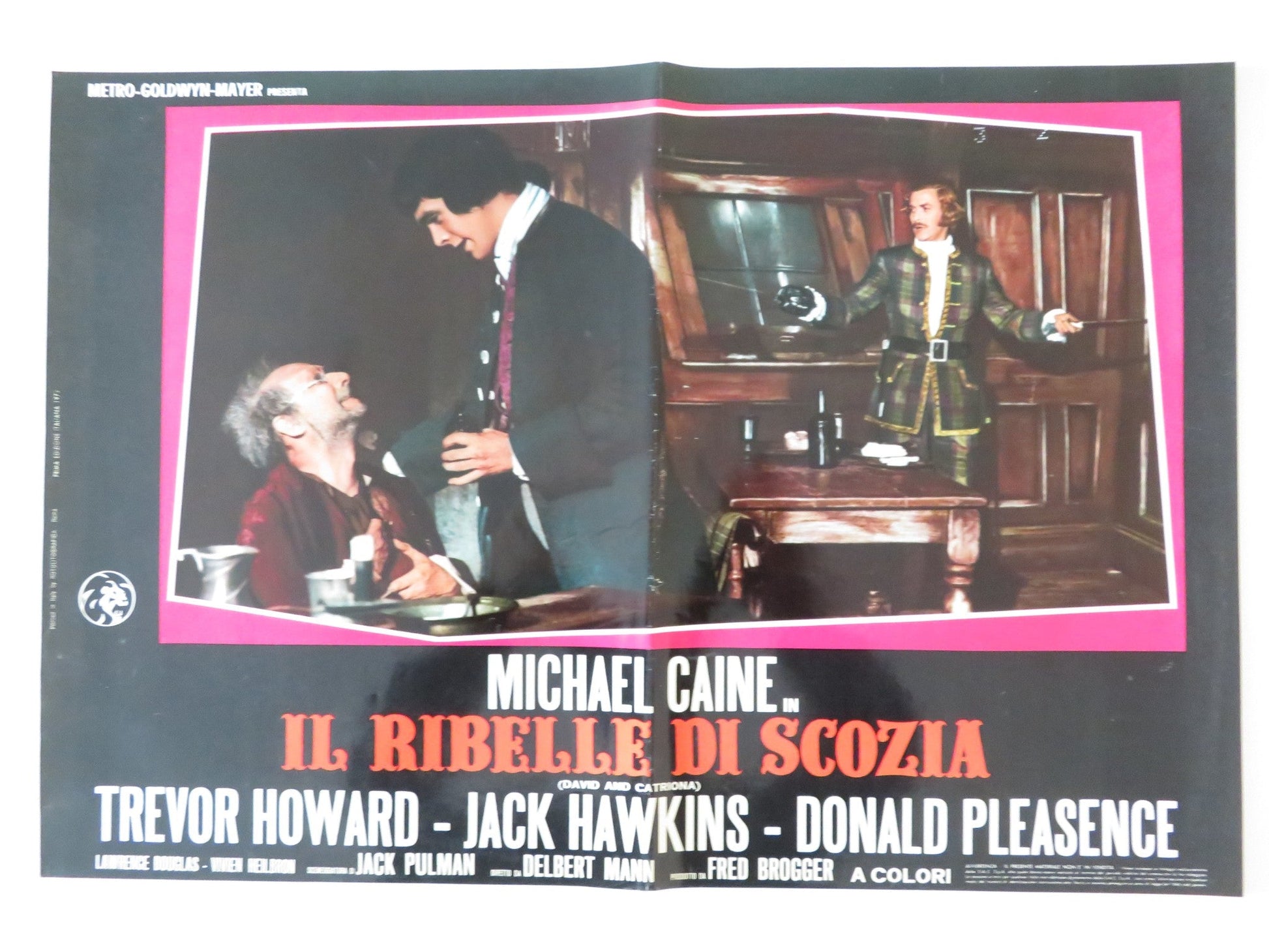 KIDNAPPED - H ITALIAN FOTOBUSTA POSTER MICHAEL CAINE DONALD PLEASENCE 1971 Rendezvous Cinema Movie posters