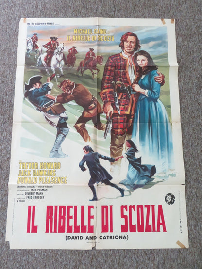 KIDNAPPED ITALIAN 2 FOGLIO POSTER MICHAEL CAINE TREVOR HOWARD 1972 Rendezvous Cinema Movie posters