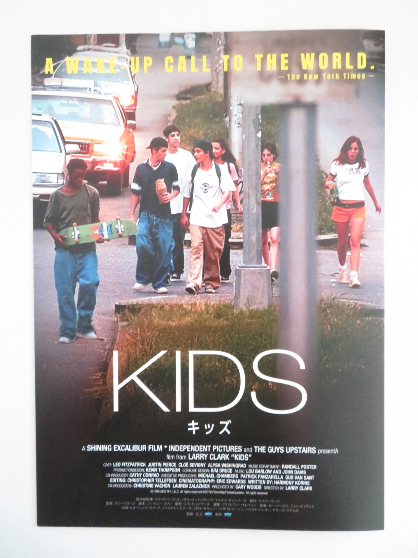 KIDS JAPANESE CHIRASHI (B5) POSTER LEO FITZPATRICK R2018 Movie posters
