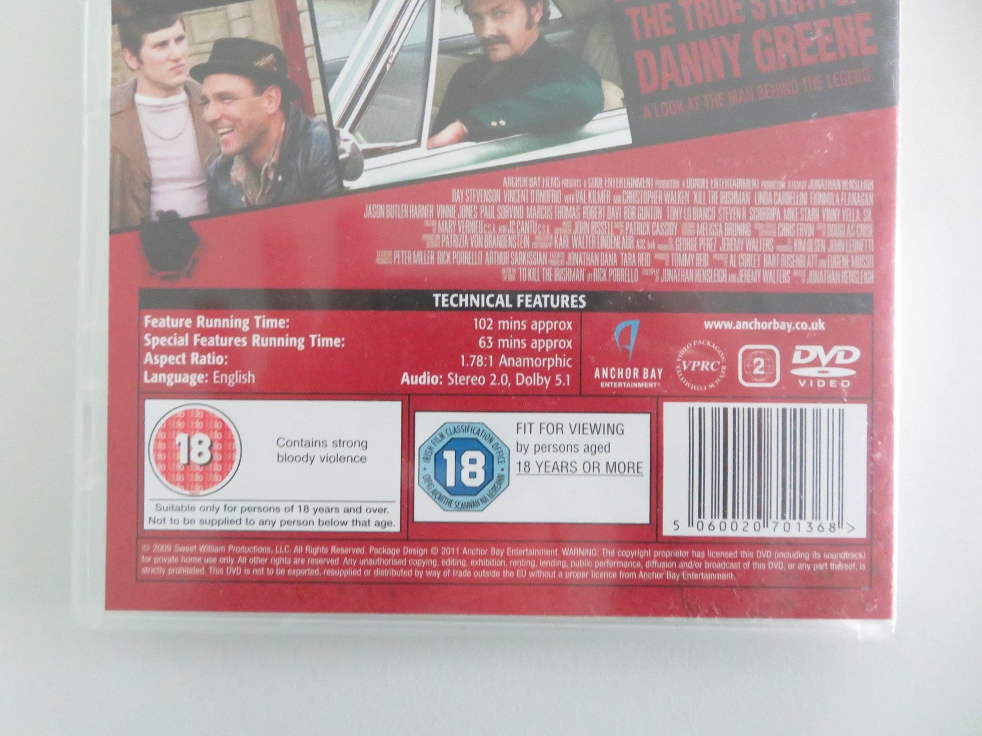 KILL THE IRISHMAN (DVD) CHRISTOPHER WALKEN VAL KILMER 2011 REGION 2 Movie posters