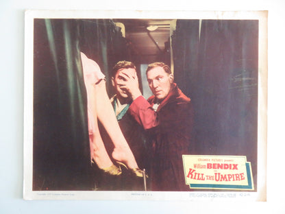 KILL THE UMPIRE - C LOBBY CARD WILLIAM BENDIX UNA MERKEL 1950 Rendezvous Cinema Movie posters
